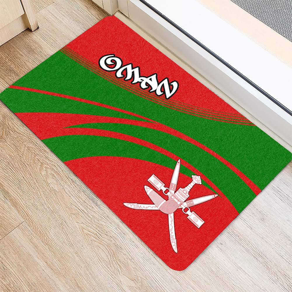 Oman Coat Of Arms Door Mat Cricket RLT13
