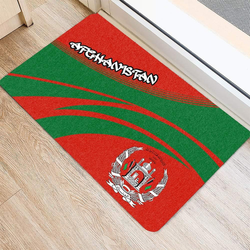 Afghanistan Coat Of Arms Door Mat Cricket RLT8