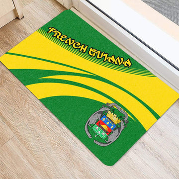 French Guiana Coat Of Arms Door Mat Cricket RLT8