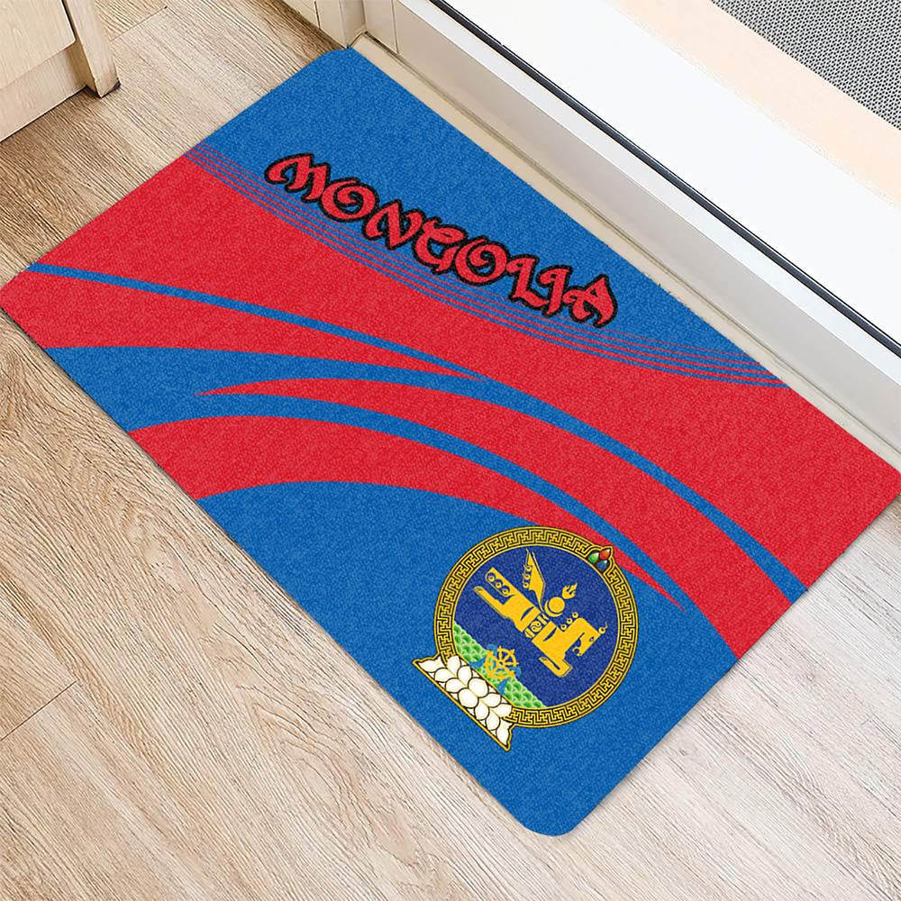 Mongolia Coat Of Arms Door Mat Cricket RLT13