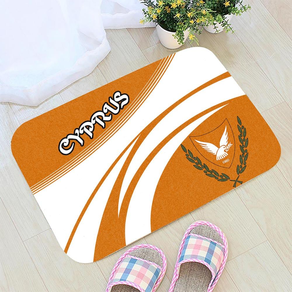 Cyprus Coat Of Arms Door Mat Cricket RLT13
