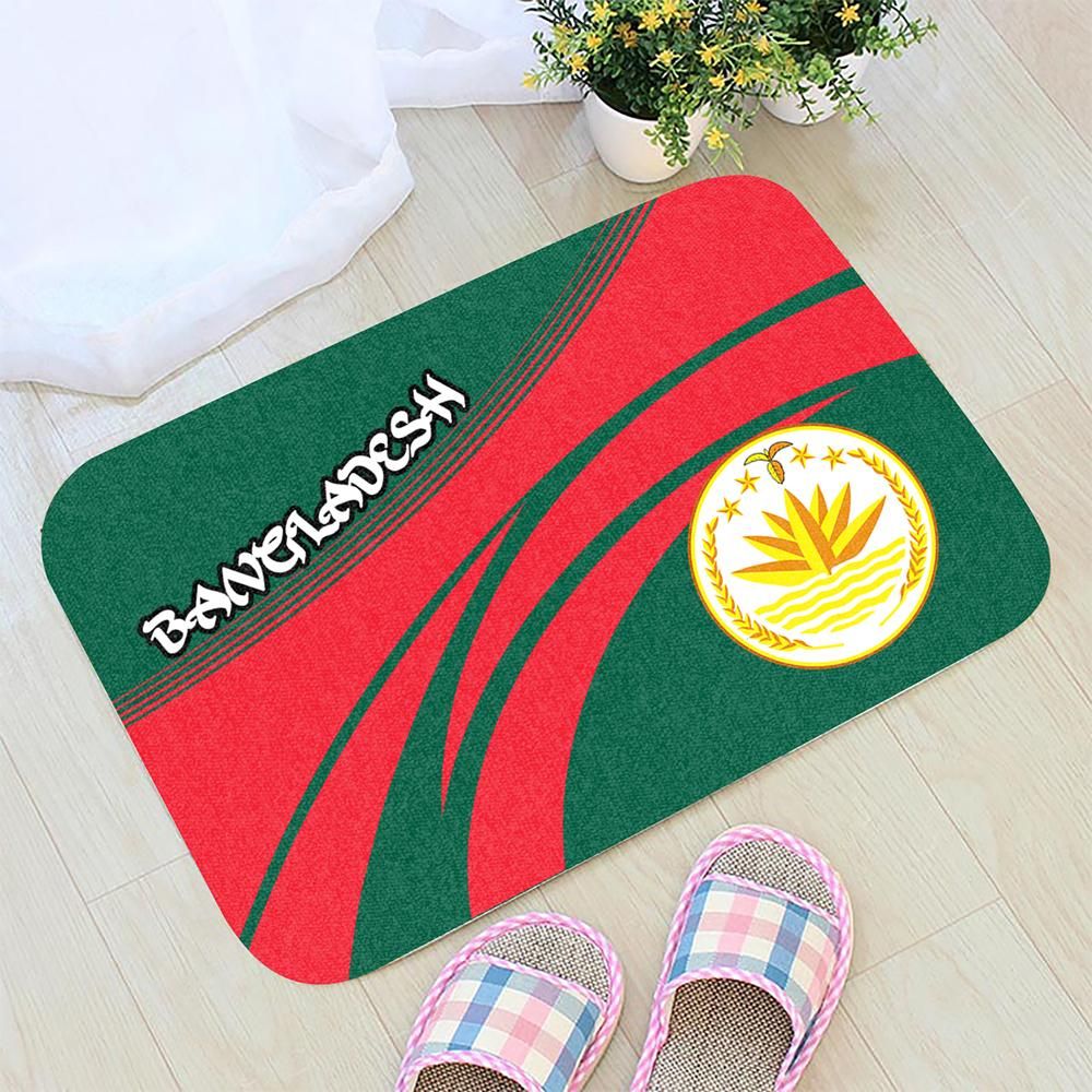 Bangladesh Coat Of Arms Door Mat Cricket RLT6