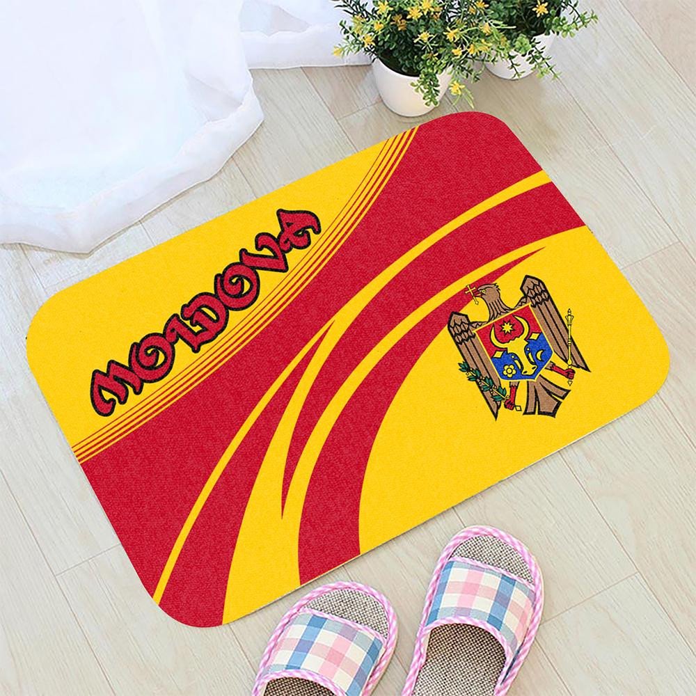 Moldova Coat Of Arms Door Mat CricketW RLT13