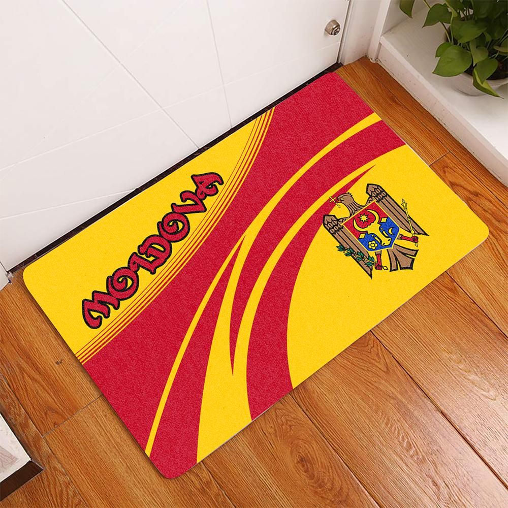 Moldova Coat Of Arms Door Mat CricketW RLT13