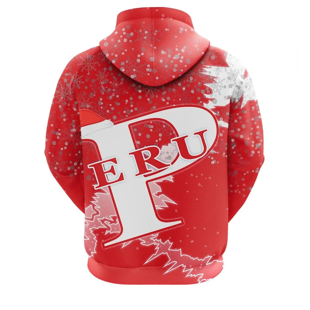 Christmas Peru Zip Up Hoodie Coat Of Arms X Style RLT7