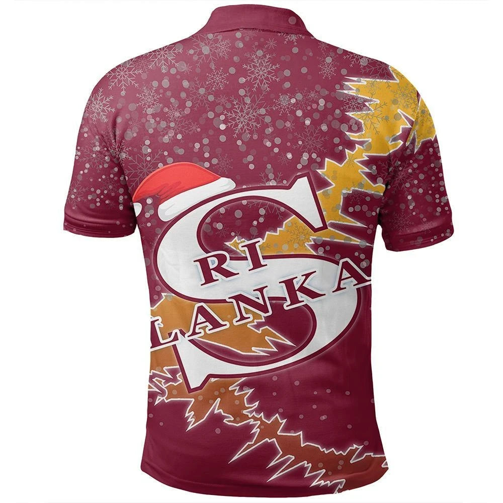 Sri Lanka Polo Shirt Christmas Coat Of Arms X Style RLT7