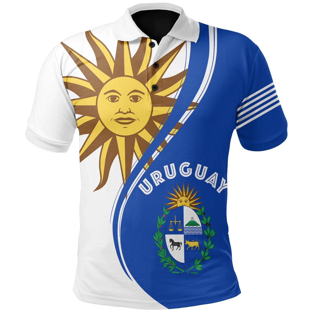 Uruguay Sky Polo T shirt RLT6