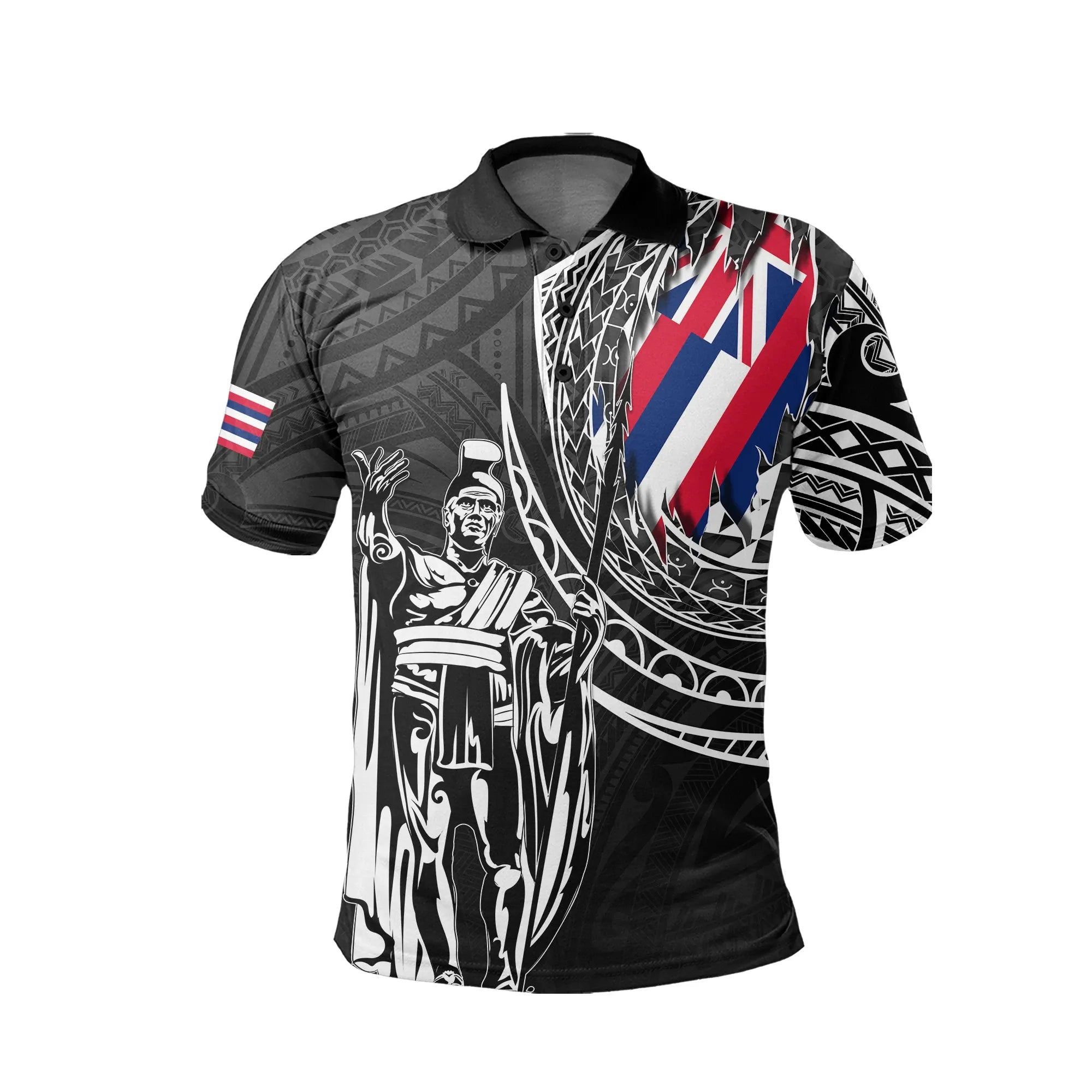 Polynesian Pride Shirt Hawaii King Flag Polynesian Polo Shirt Tity Style