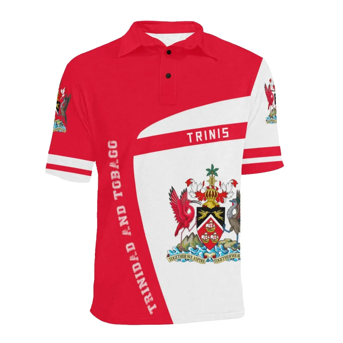 Trinidad and Tobago Sport Polo Shirt Premium Style RLT6