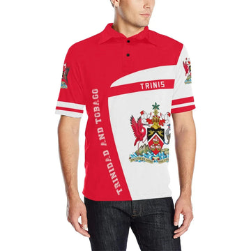 Trinidad and Tobago Sport Polo Shirt Premium Style RLT6