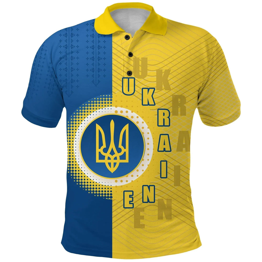 Ukraine Polo Shirt Special Coat Of Arms RLT7