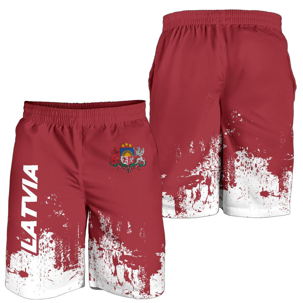 Latvia Men Shorts - Smudge Style10 RLT6