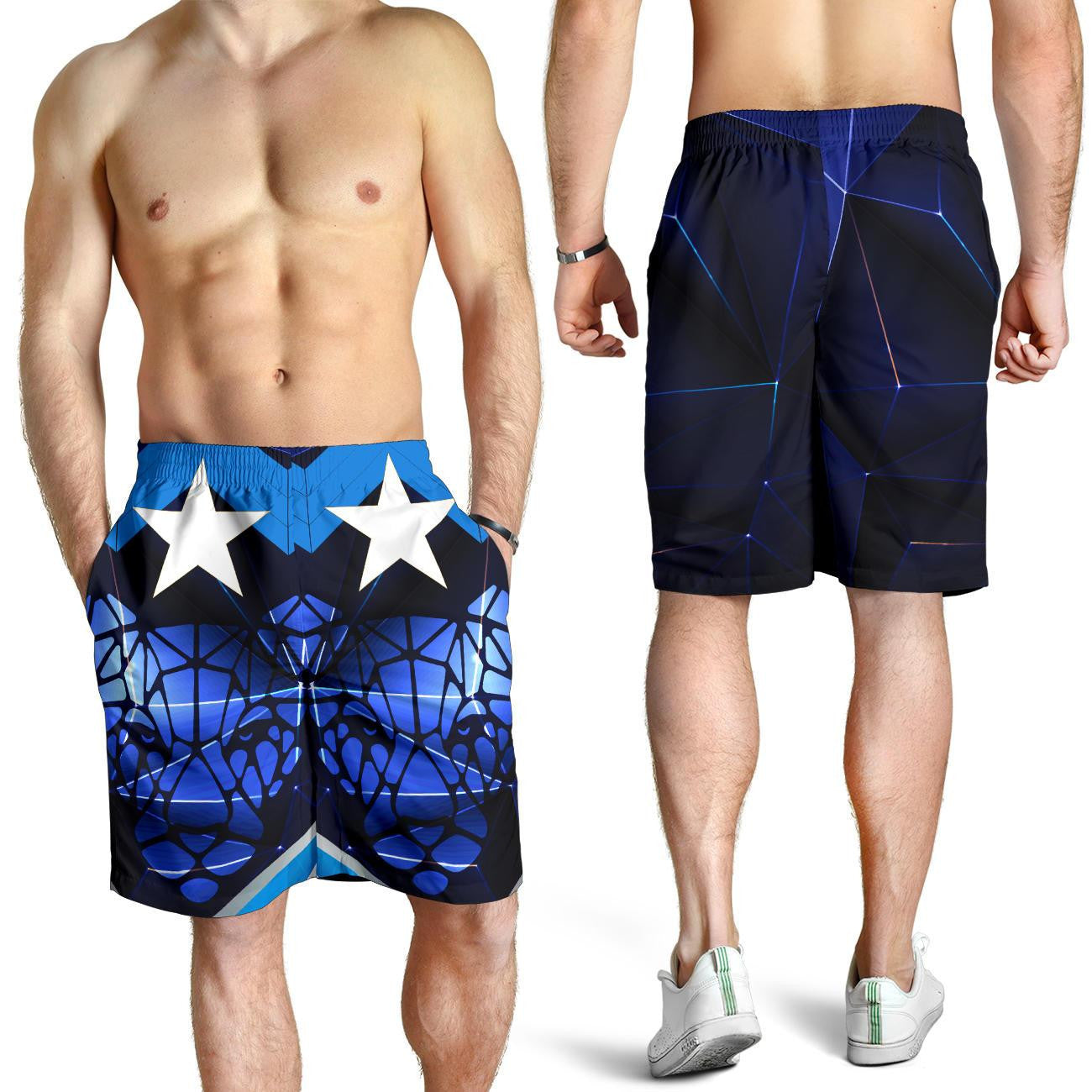 Somalia Mens Shorts Coat Of Arms Somalia With Leopard RLT8