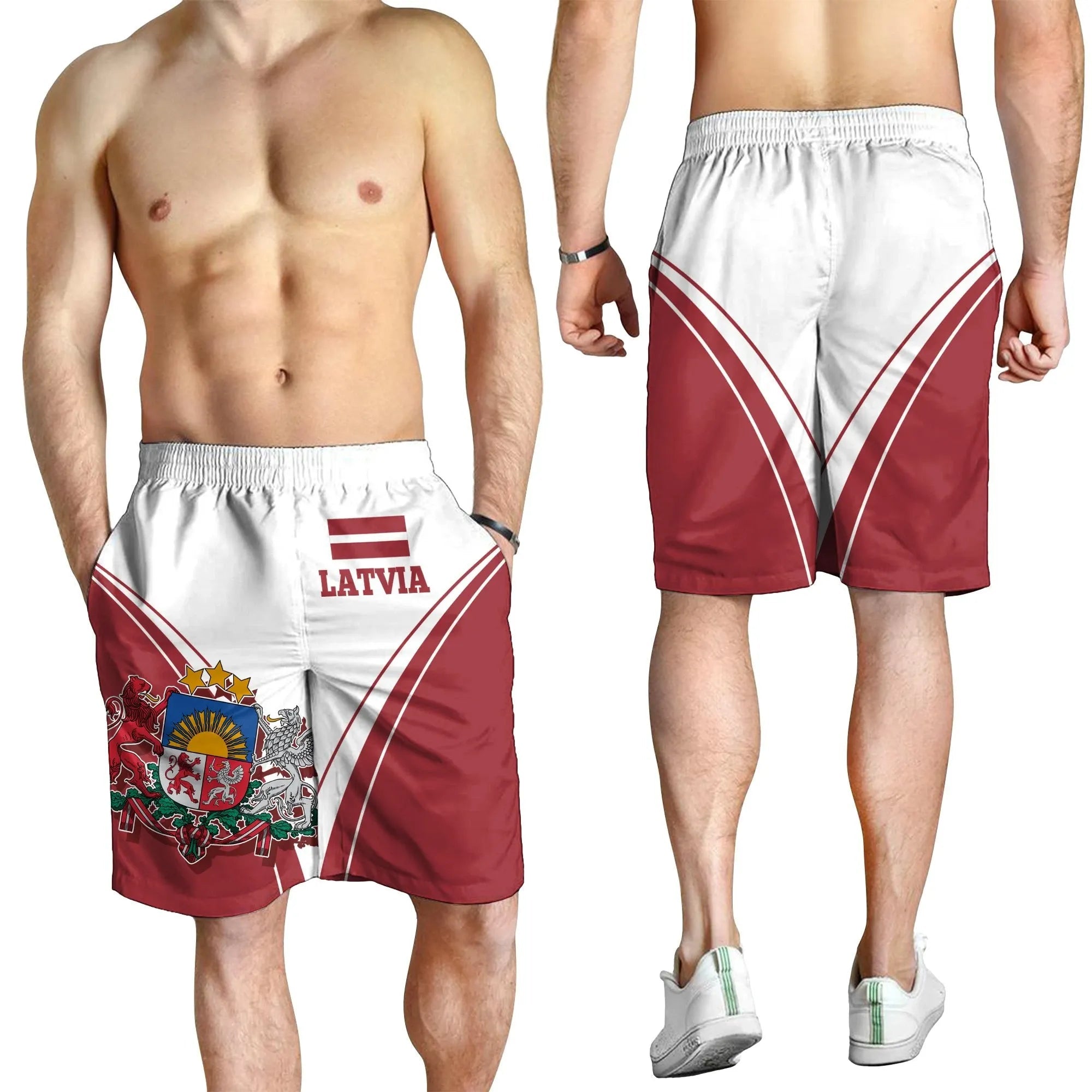Latvia Men's Shorts - Latvian Pride RLT6