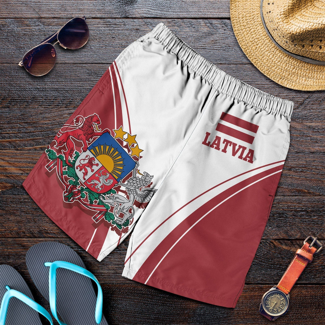 Latvia Men's Shorts - Latvian Pride RLT6