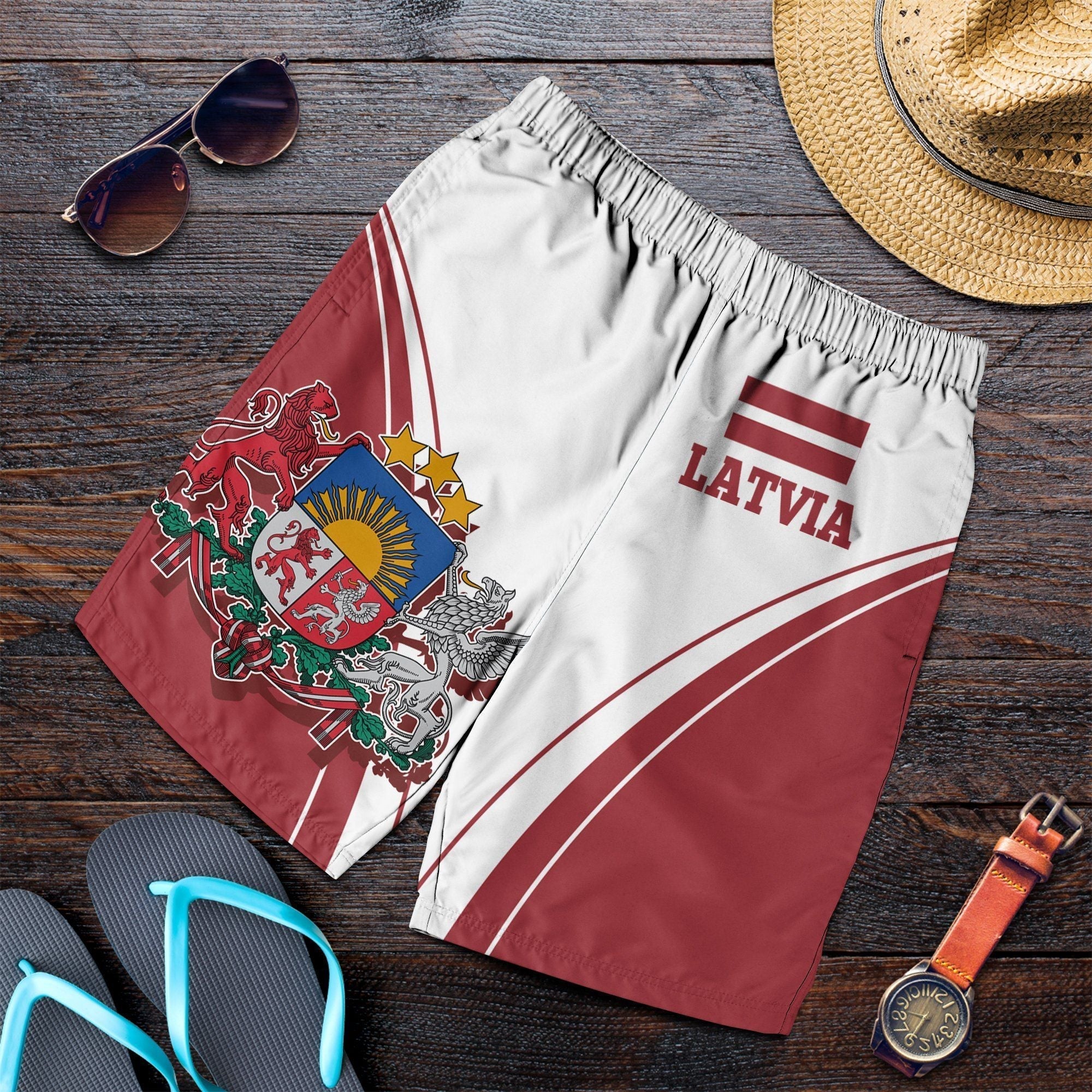 Latvia Men's Shorts - Latvian Pride RLT6