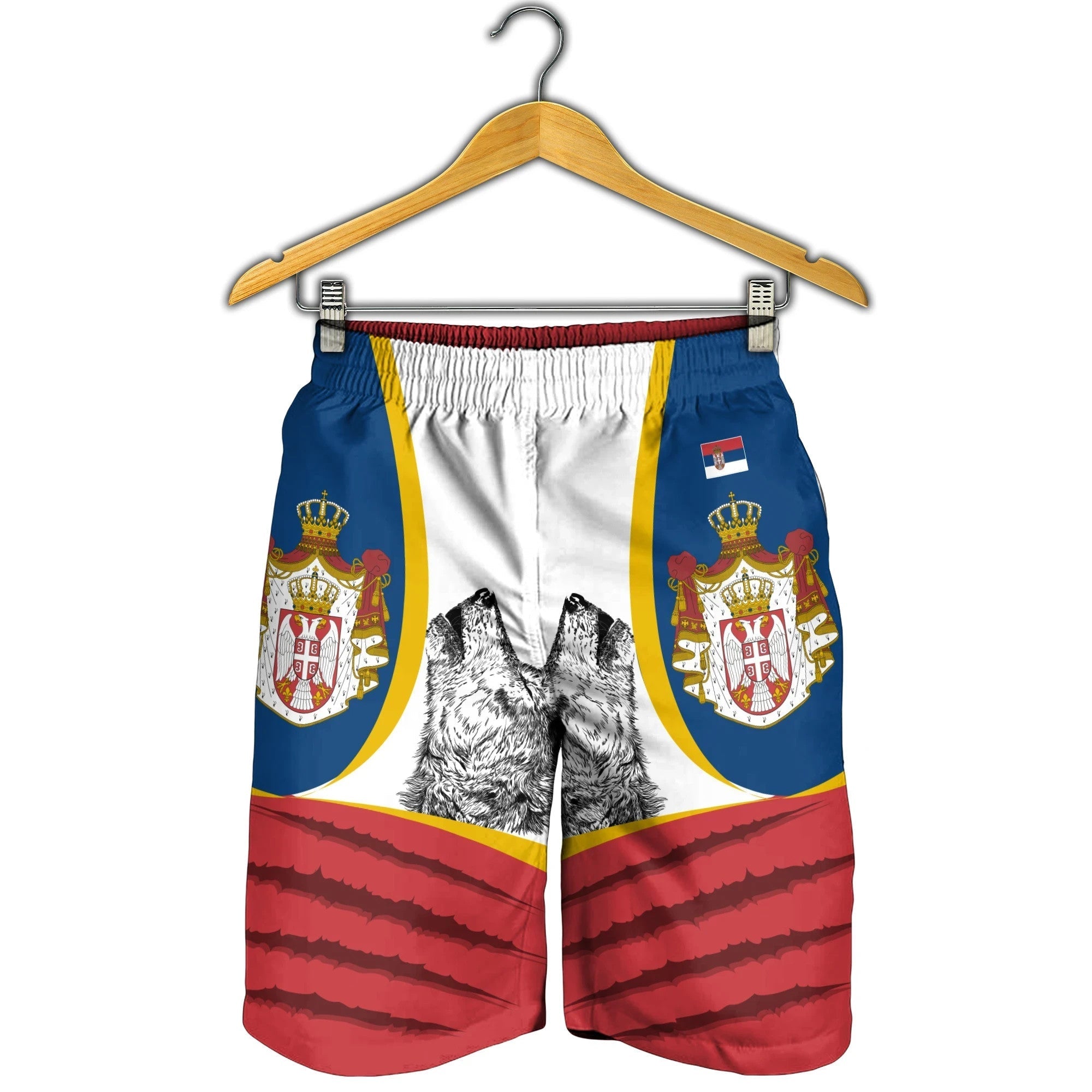Serbia Men's Shorts Flag Of Serbia RLT7