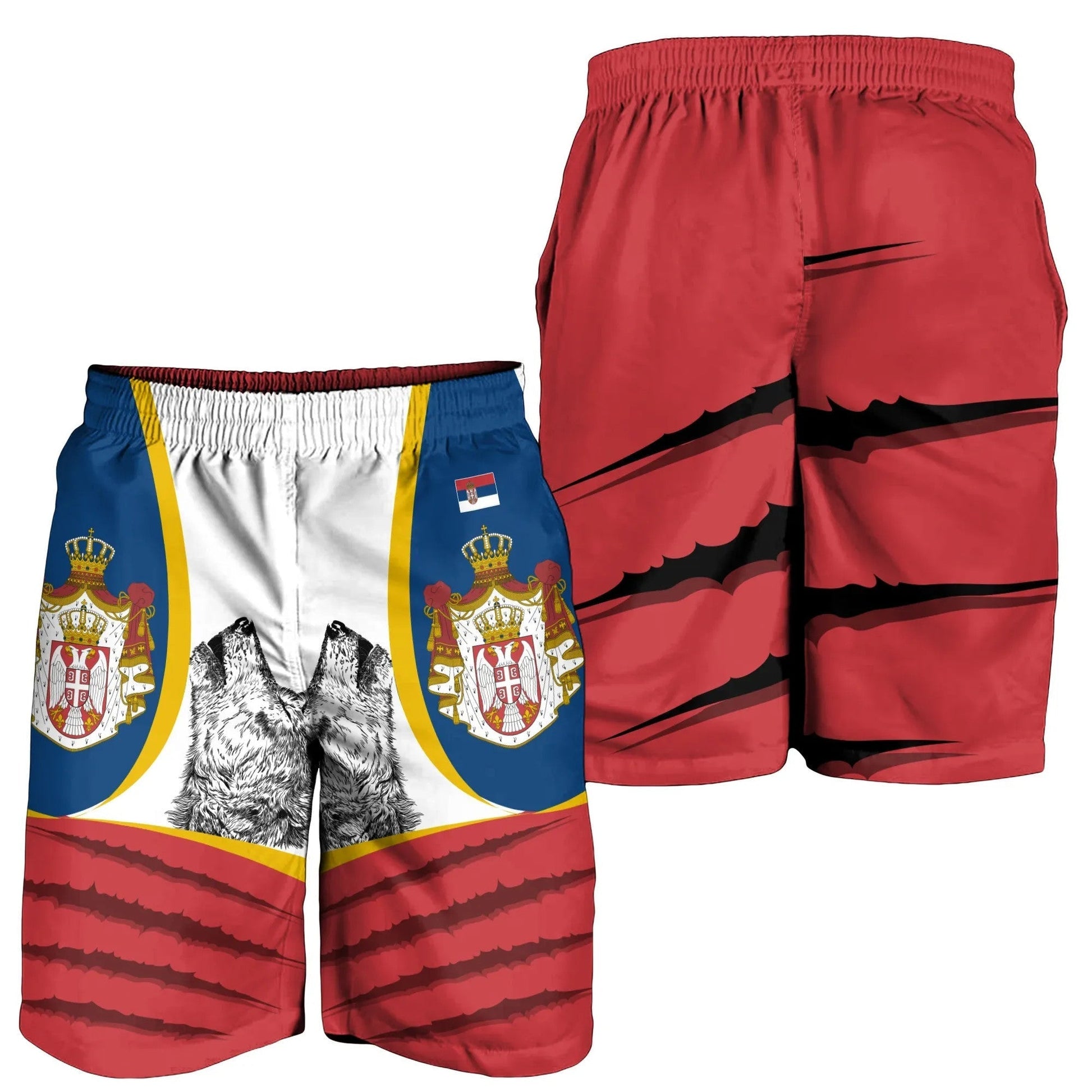 Serbia Men's Shorts Flag Of Serbia RLT7