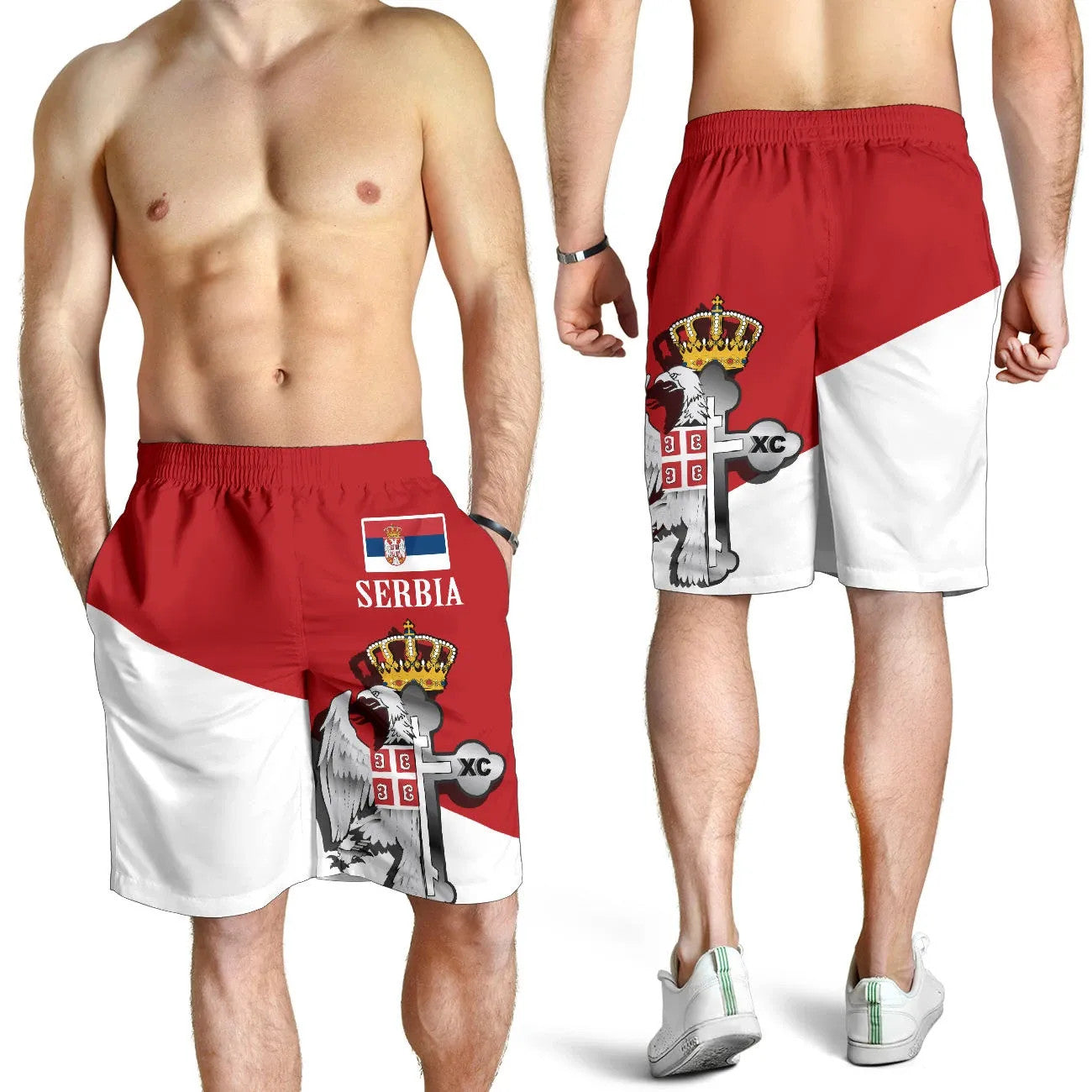 Serbia Shorts Serbian Eagle / Orthodox Cross RLT7