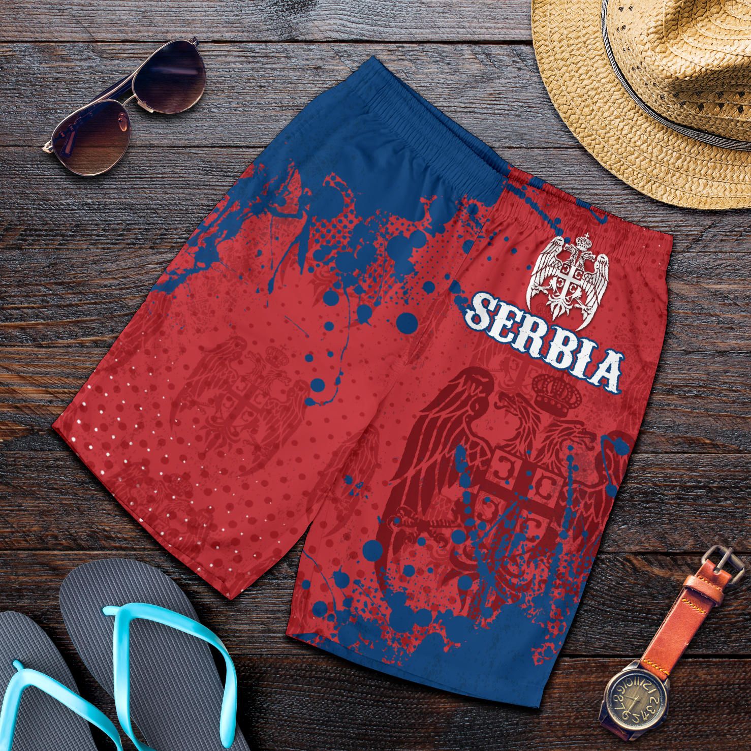 Serbia Men's Shorts The Great Serbia RLT7