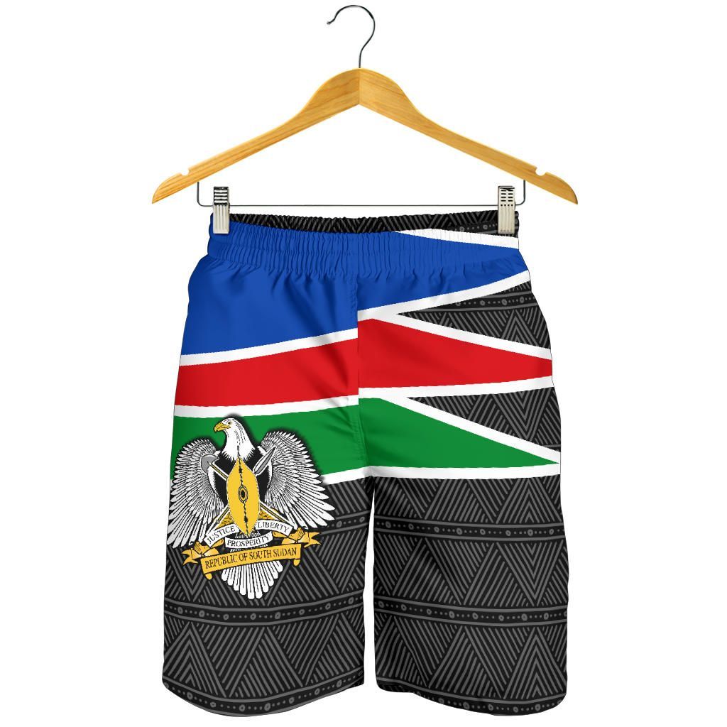 South Sudan All Over Print Mens Shorts Flag Coat Of Arms RLT8