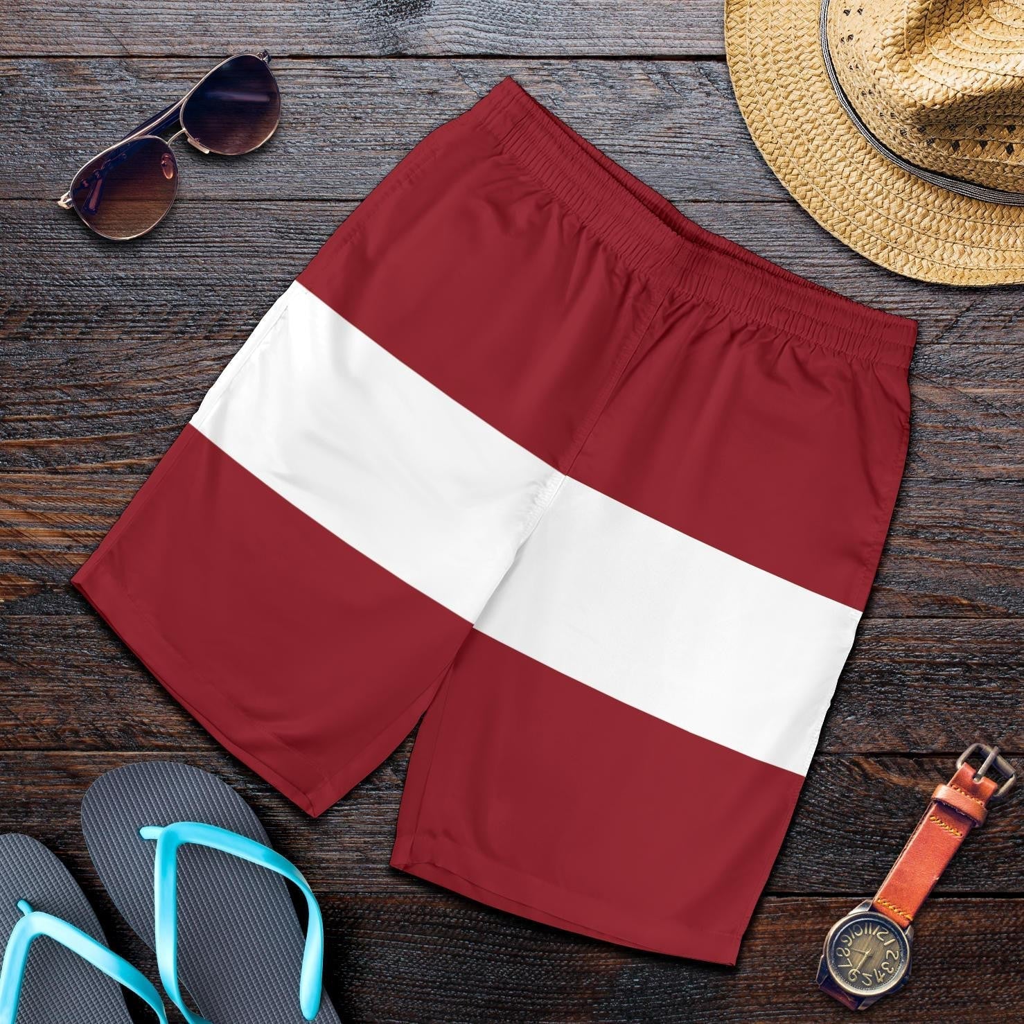 Latvia Shorts Original Flag RLT6