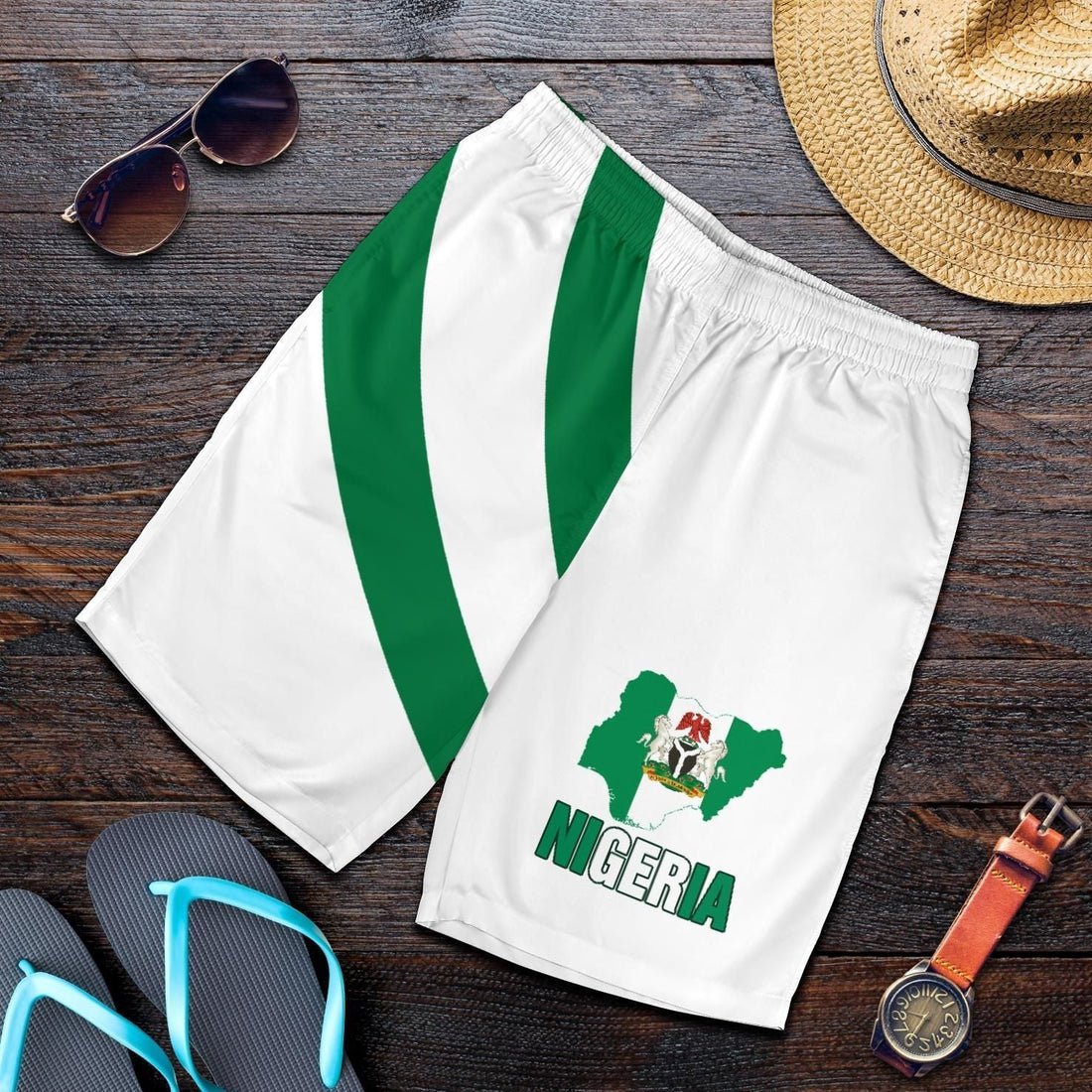 Nigeria Special Flag Shorts RLT8