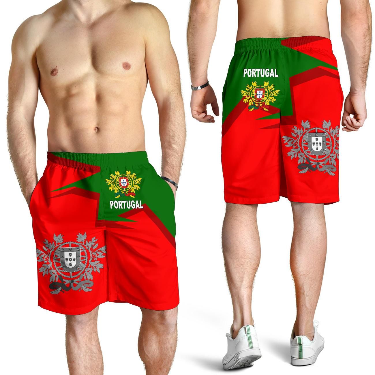 Portugal Men's Shorts Coat Of Arms New Style RLT7