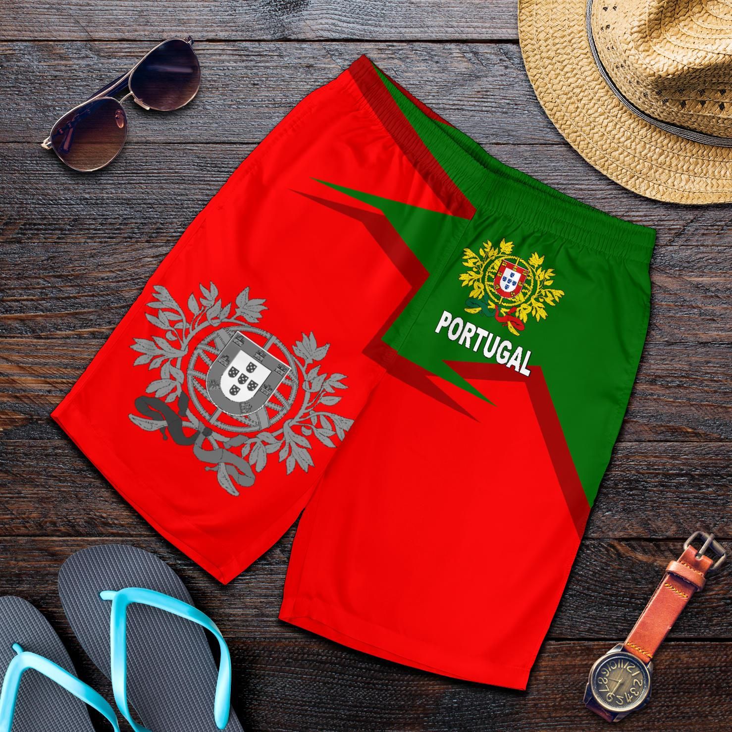Portugal Men's Shorts Coat Of Arms New Style RLT7