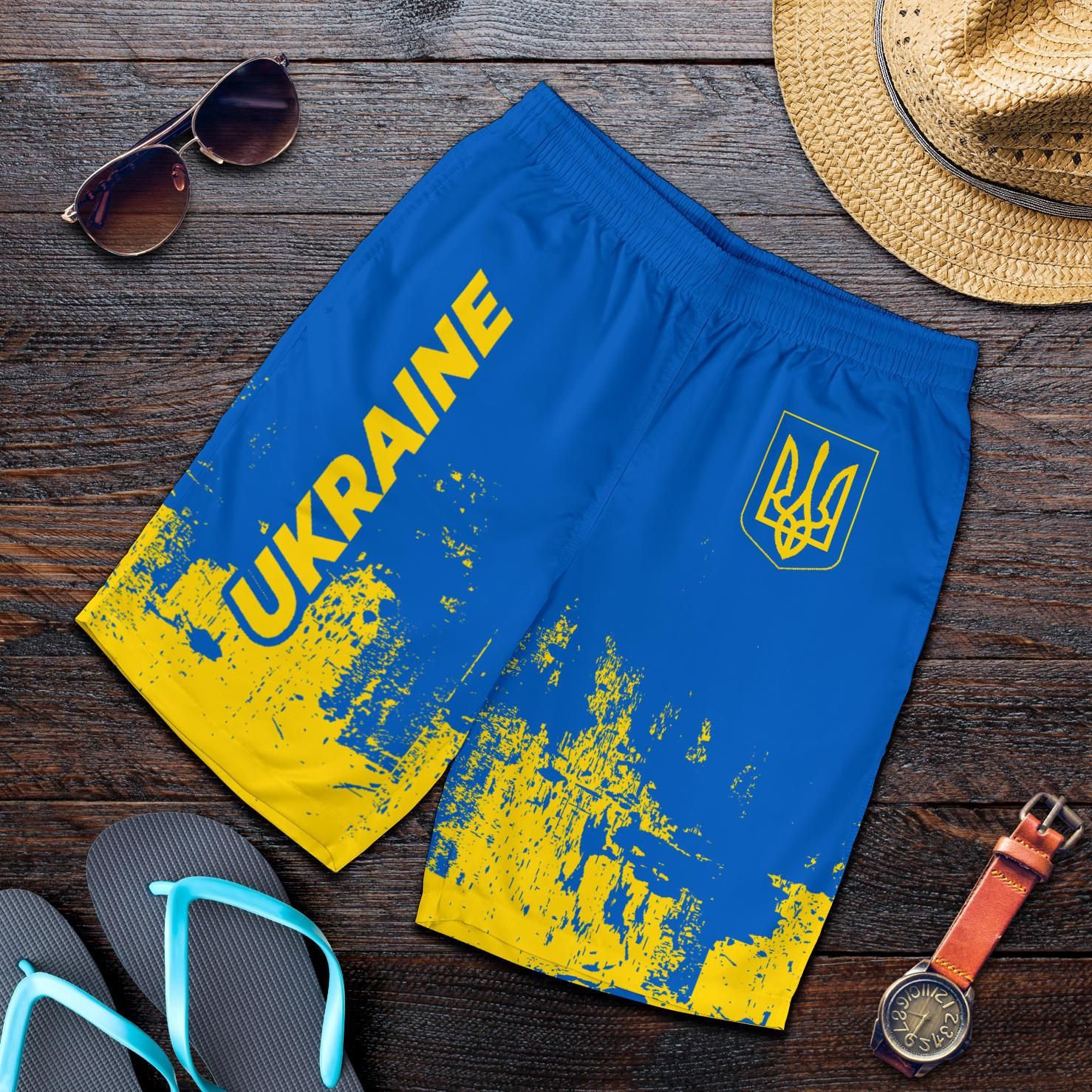 Ukraine Men Shorts Smudge Style RLT7