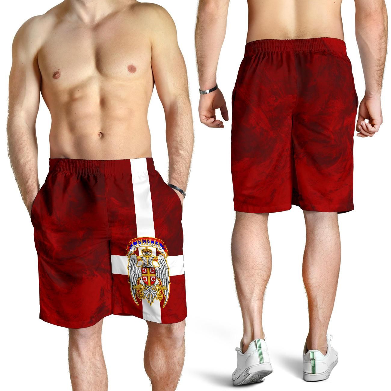 Serbia Men's Shorts Best Serbian Eagle Tattoo RLT7