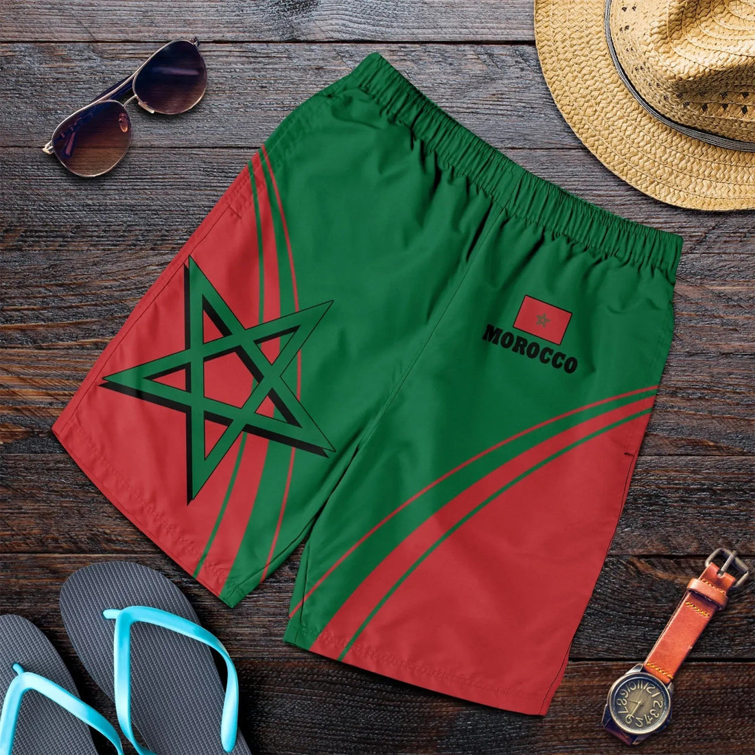 Morocco Men's Shorts Moroccan Pride RLT7