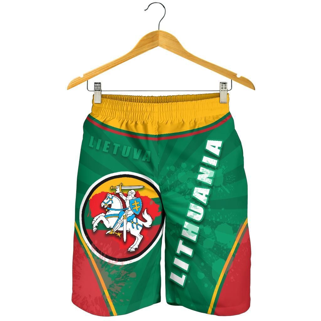 Lithuania - Lietuva Men Shorts Circle Stripes Flag Proud Version RLT6