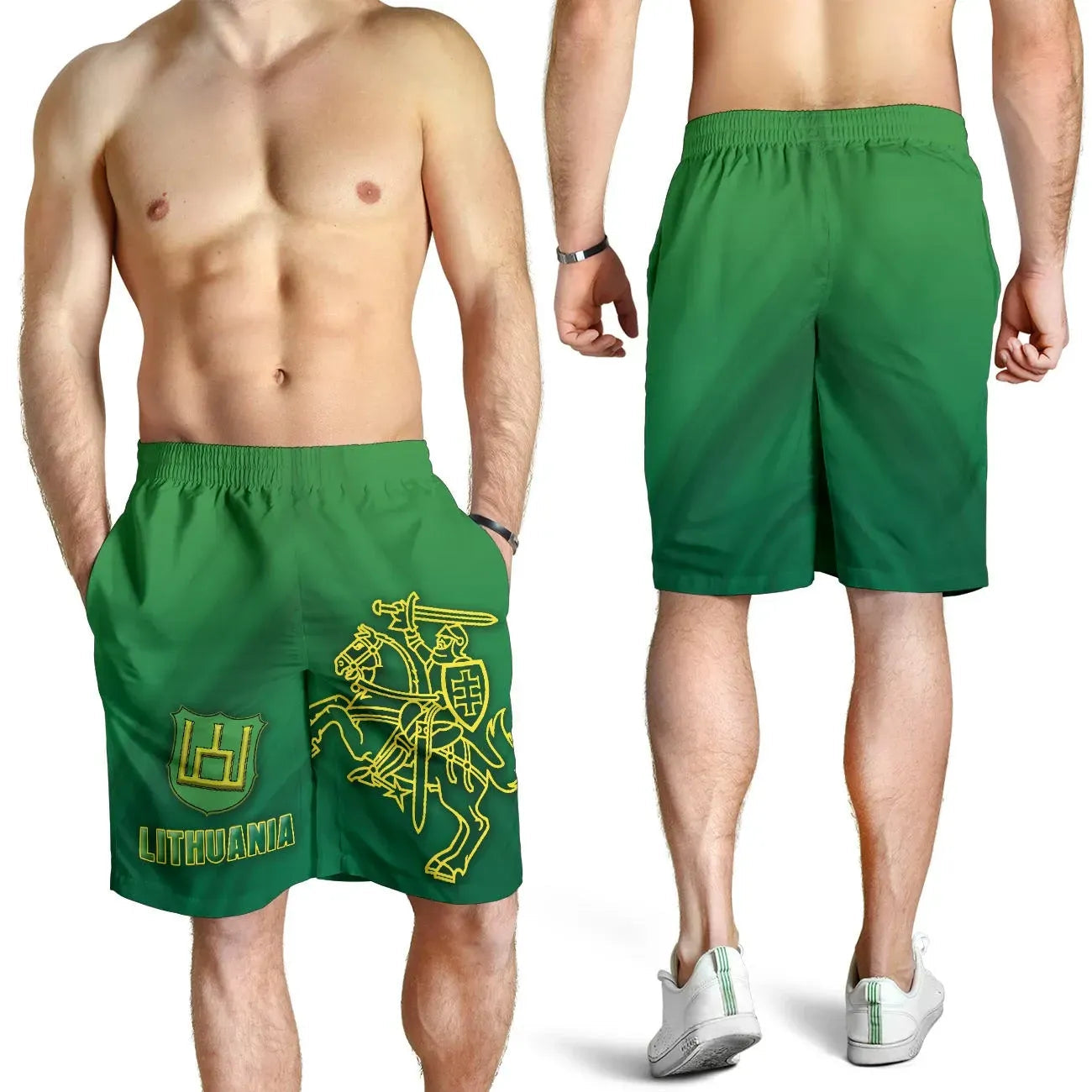 Lithuania Vytis Columns of Gediminas Men Shorts RLT6