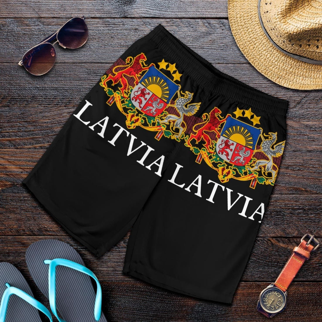 Latvia - United All Over Print Men's Shorts RLT6