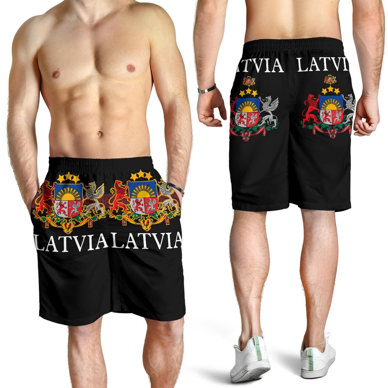 Latvia - United All Over Print Men's Shorts RLT6