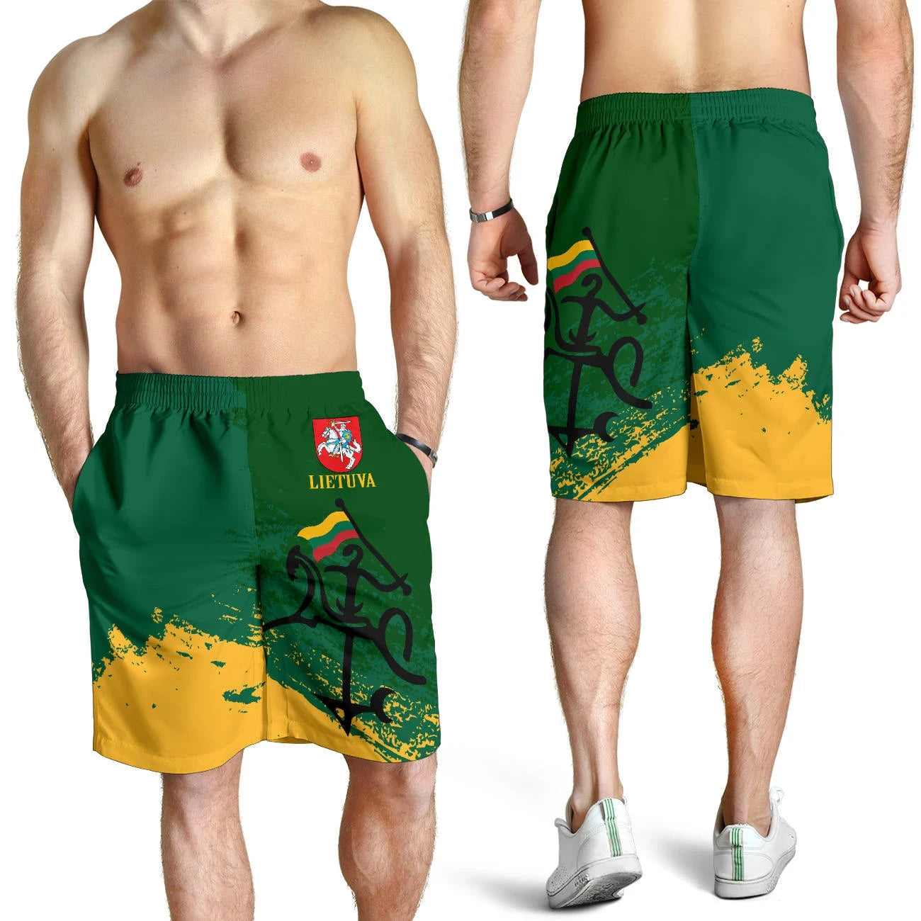 Lithuania Shorts - Lithuanian Tattoo RLT6