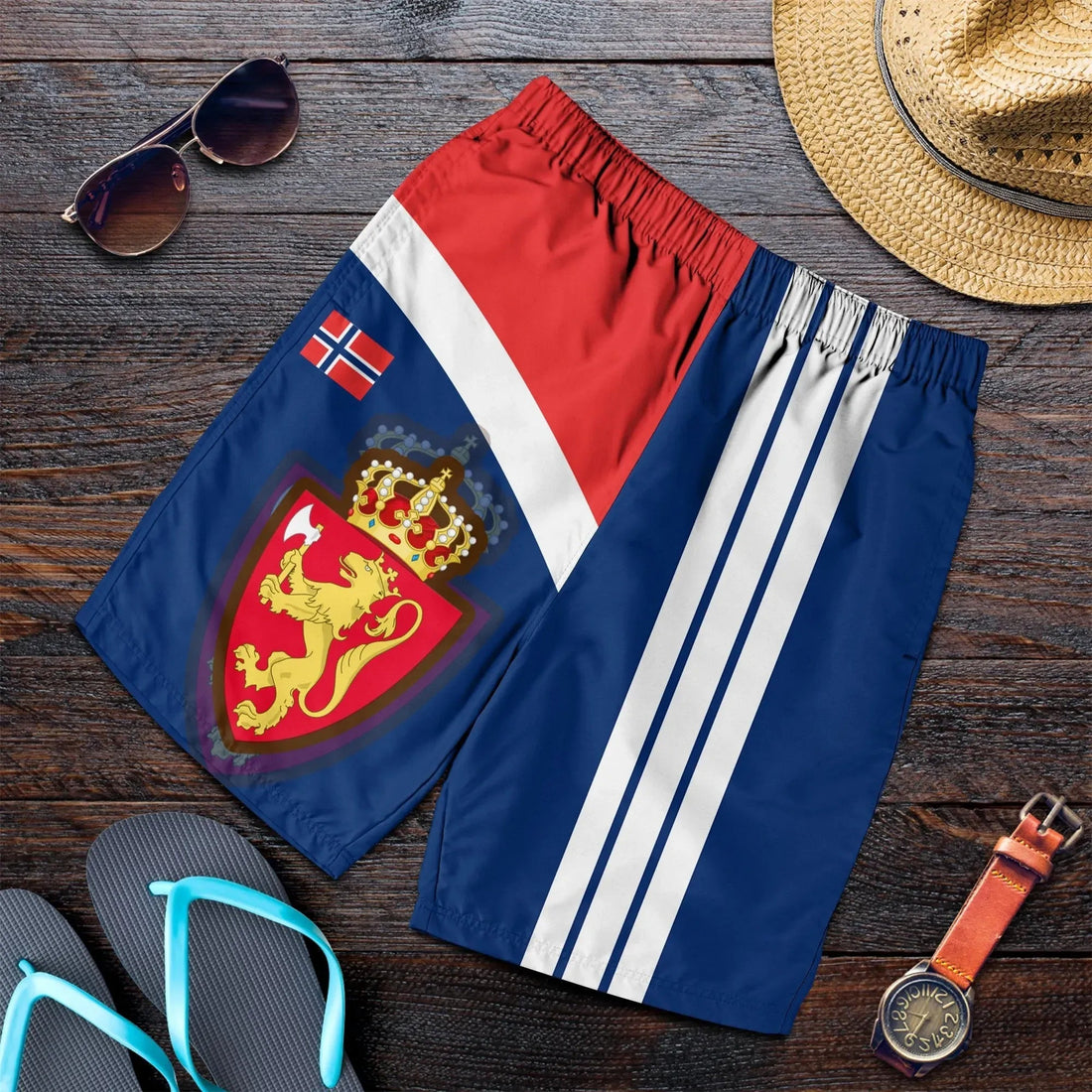 Norway Men's Shorts Flag Of Norway RLT7