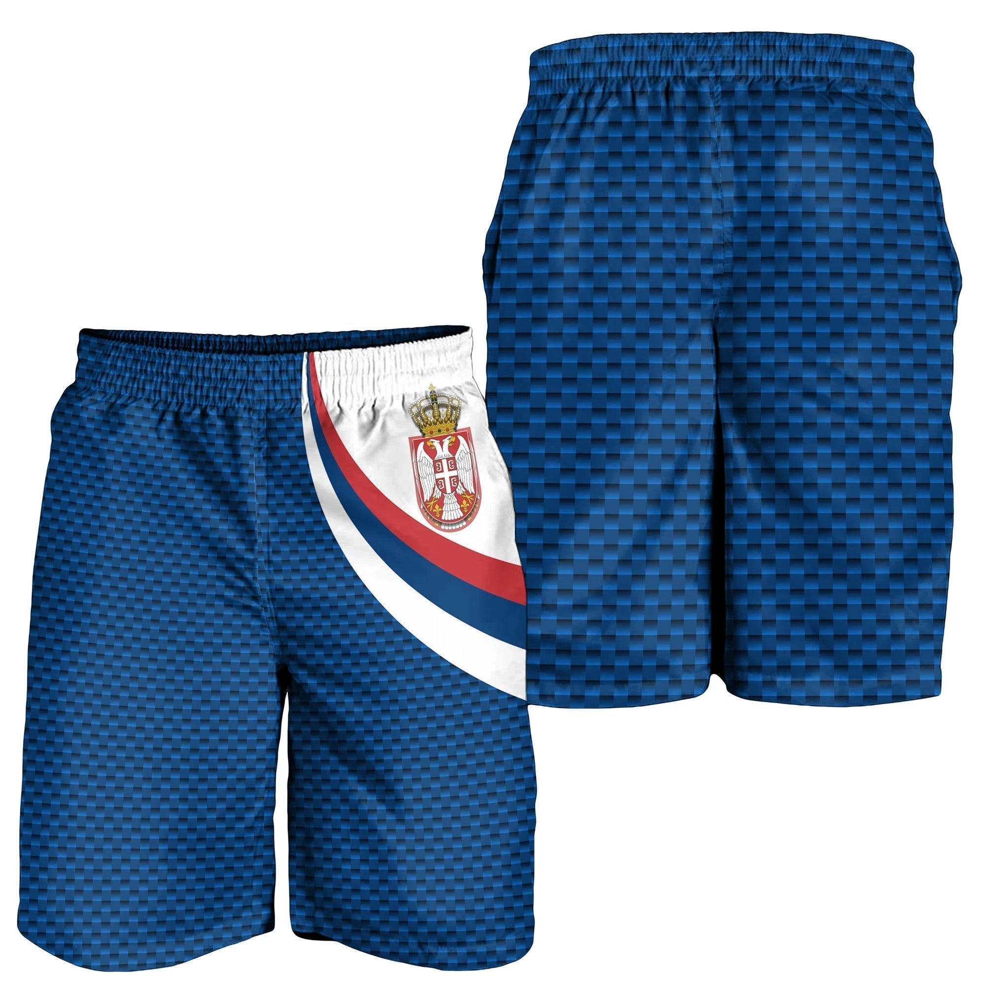 Serbia Men's Shorts Serbia Flag Blue RLT7