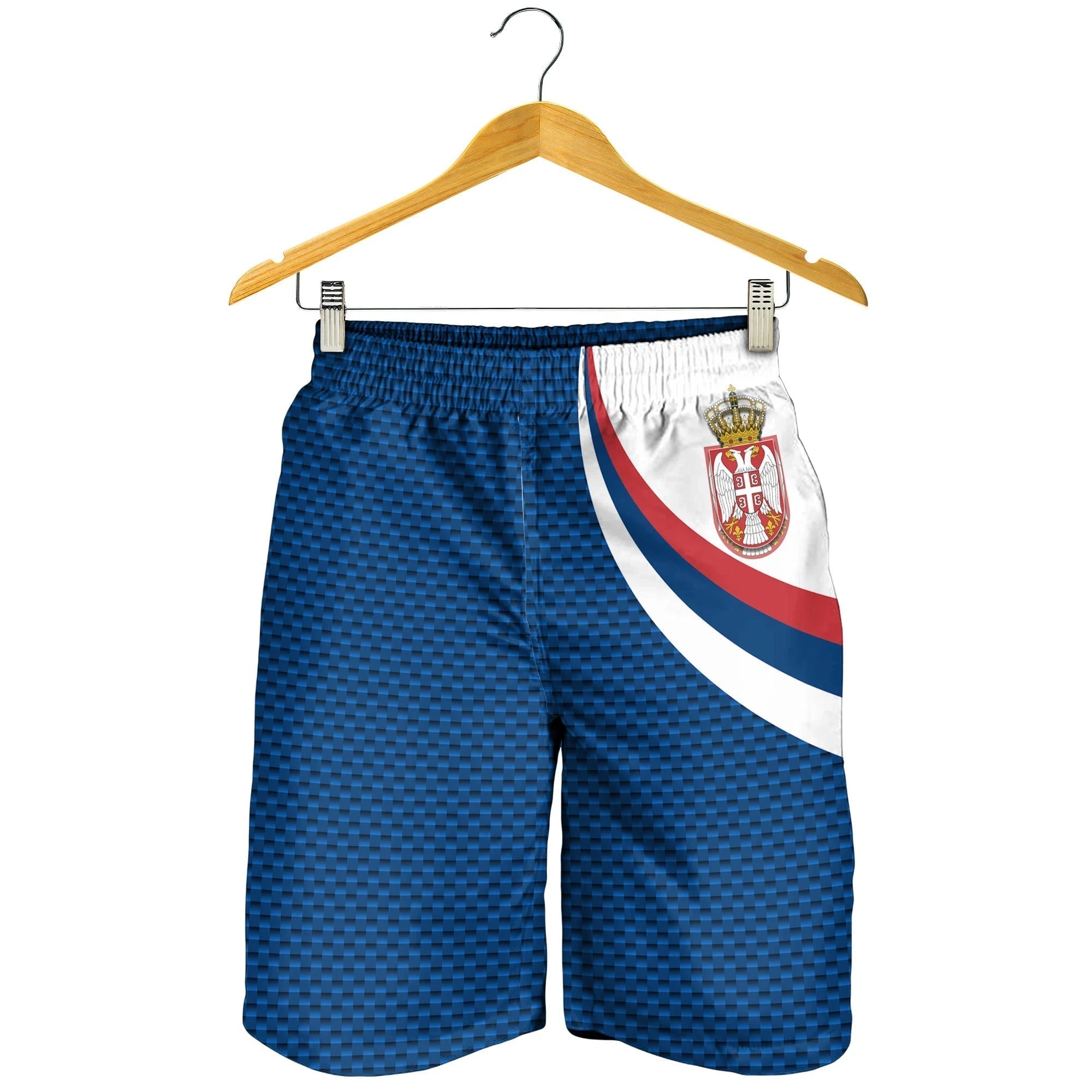 Serbia Men's Shorts Serbia Flag Blue RLT7