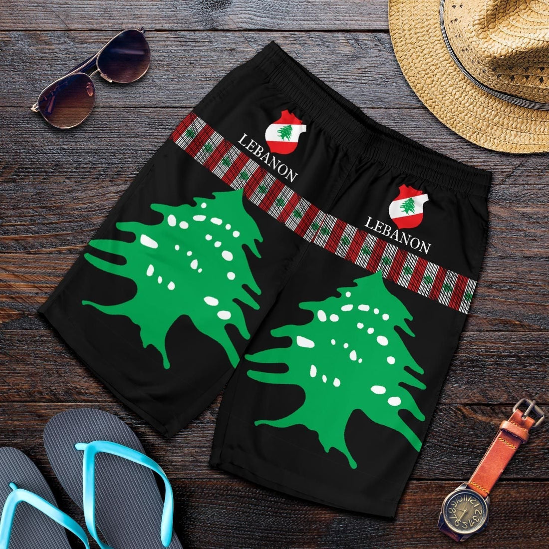 Lebanon - United All Over Print Men's Shorts RLT6