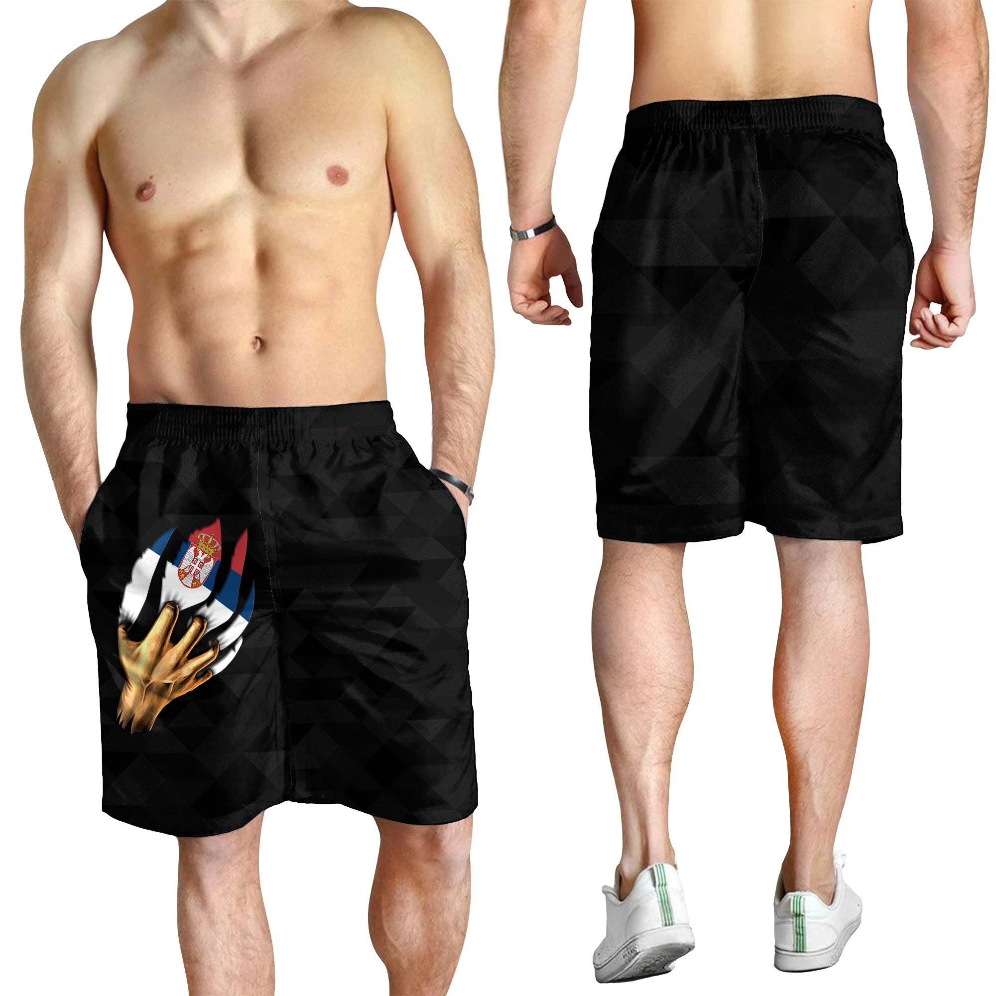 Serbia Men's Shorts Serbian Is Me Ver01 RLT7