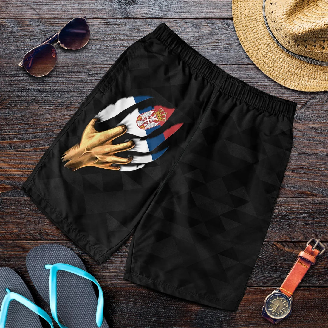 Serbia Men's Shorts Serbian Is Me Ver01 RLT7