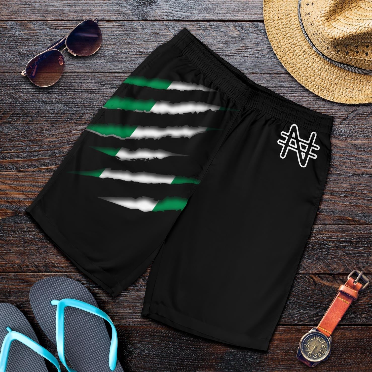 Nigeria All Over Print Mens Shorts Inside Me RLT8