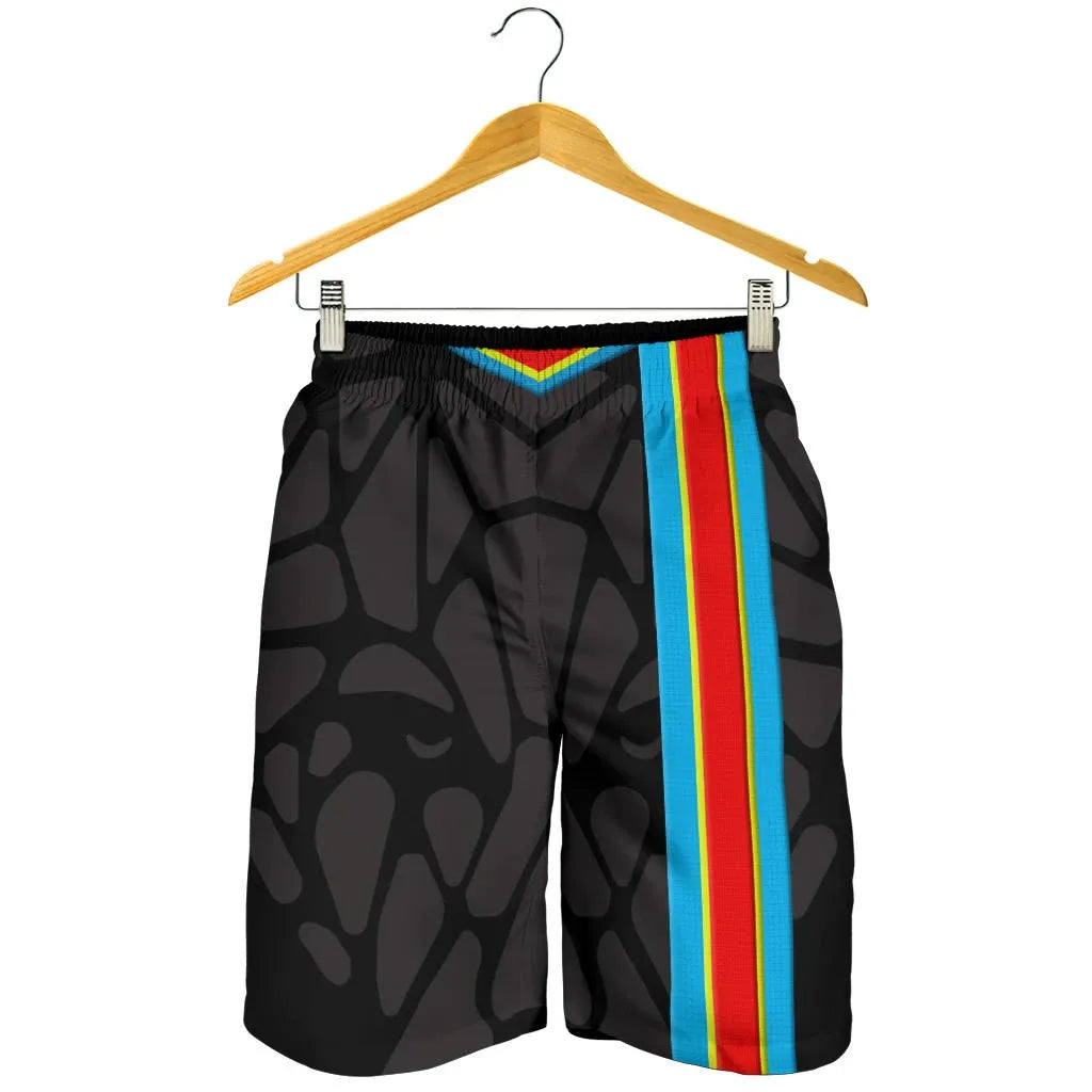 Wonder Print Shop Africa Shorts - Democratic Republic of the Congo Flag Color RLT13