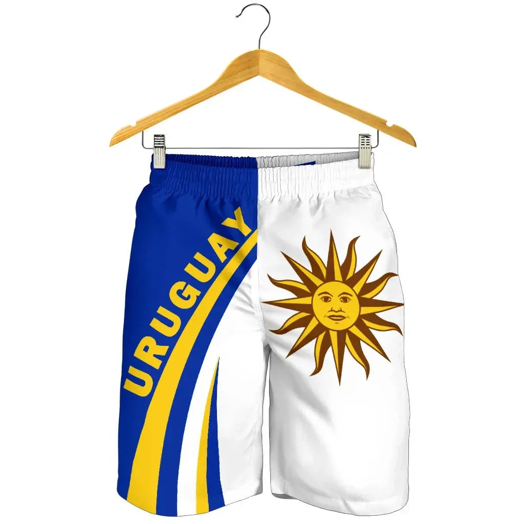 Uruguay Coat Of Arms Up Style Men's Shorts RLT6