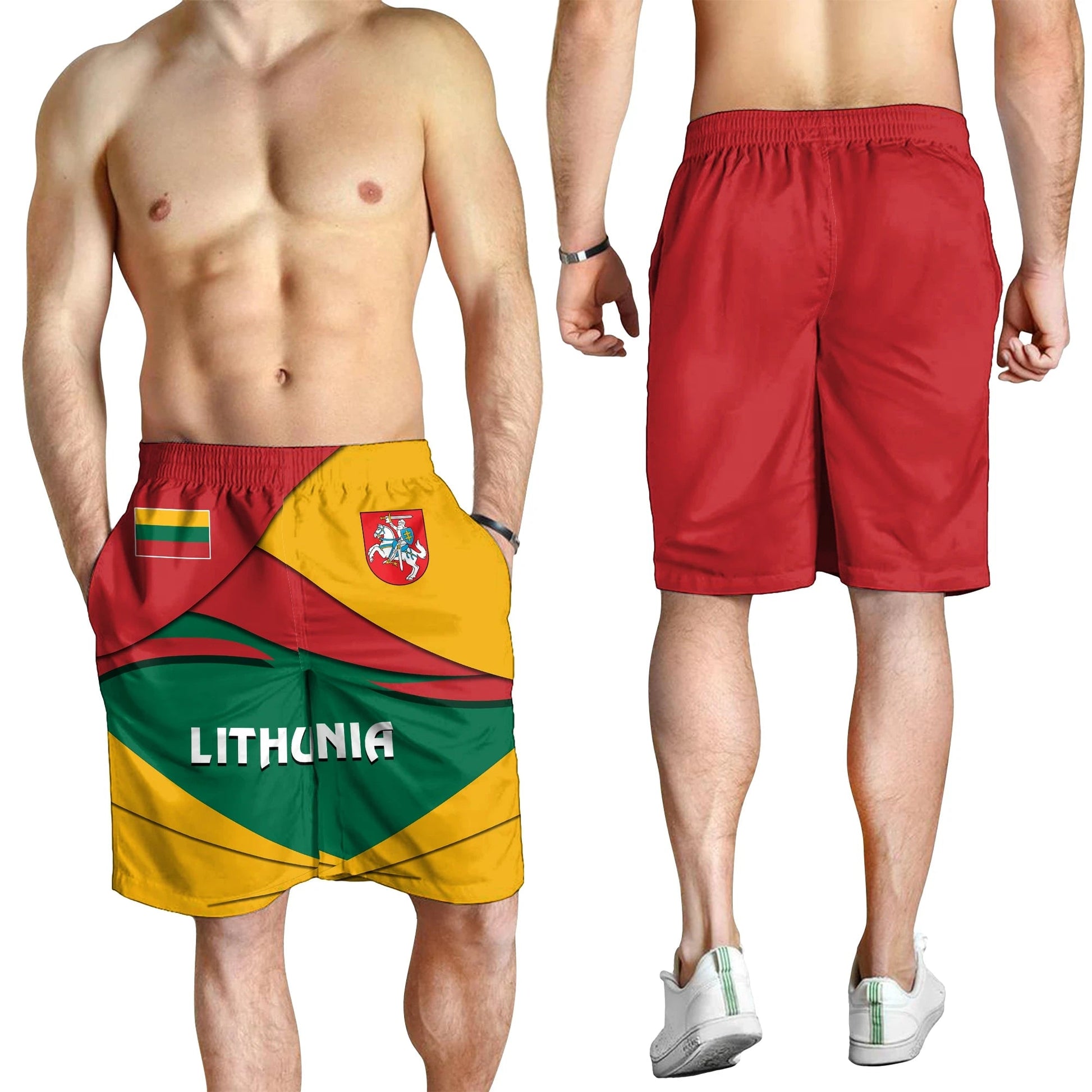 Lithuania Men's Shorts - Lithuania Pride RLT6