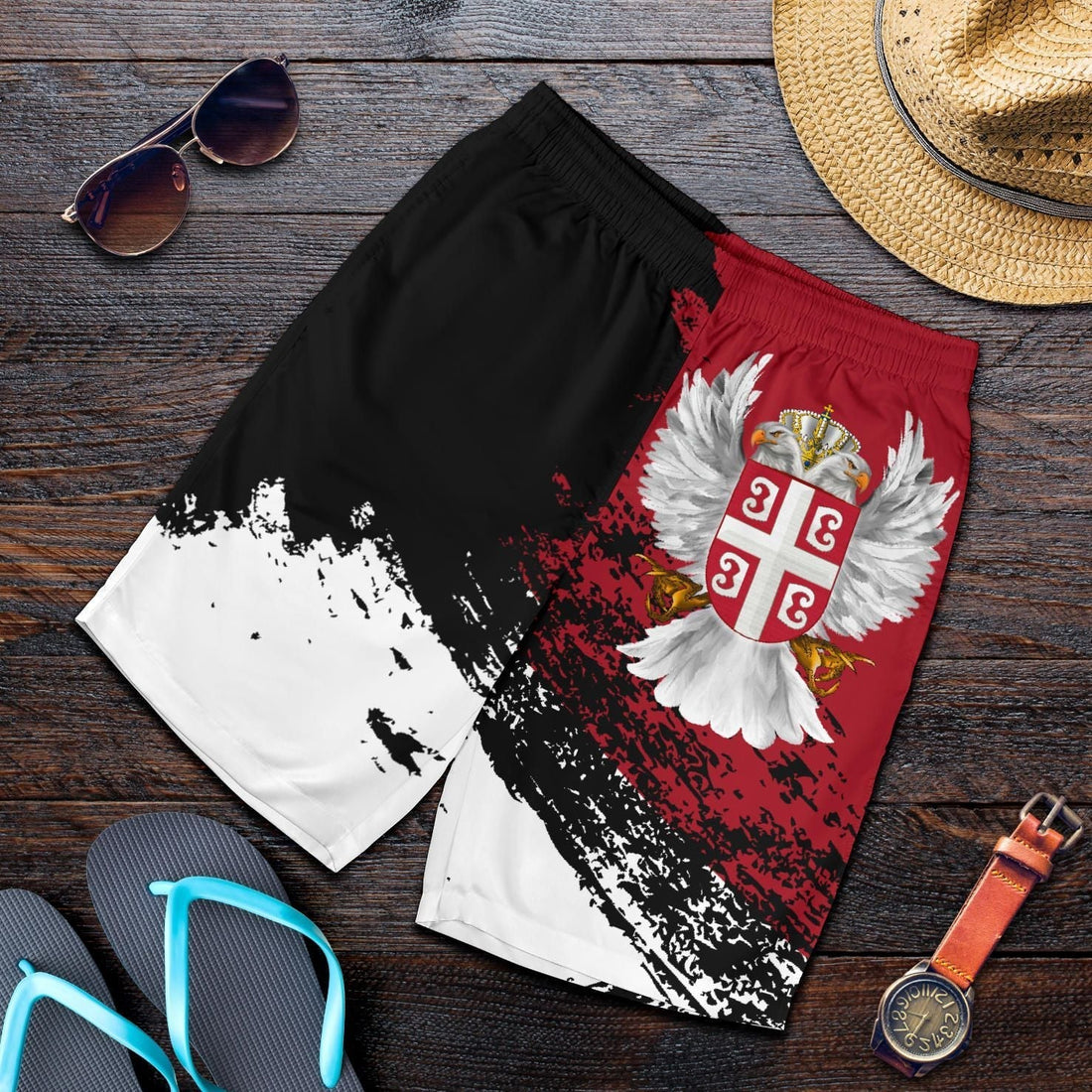 Serbia Shorts Serbian White Eagle RLT7
