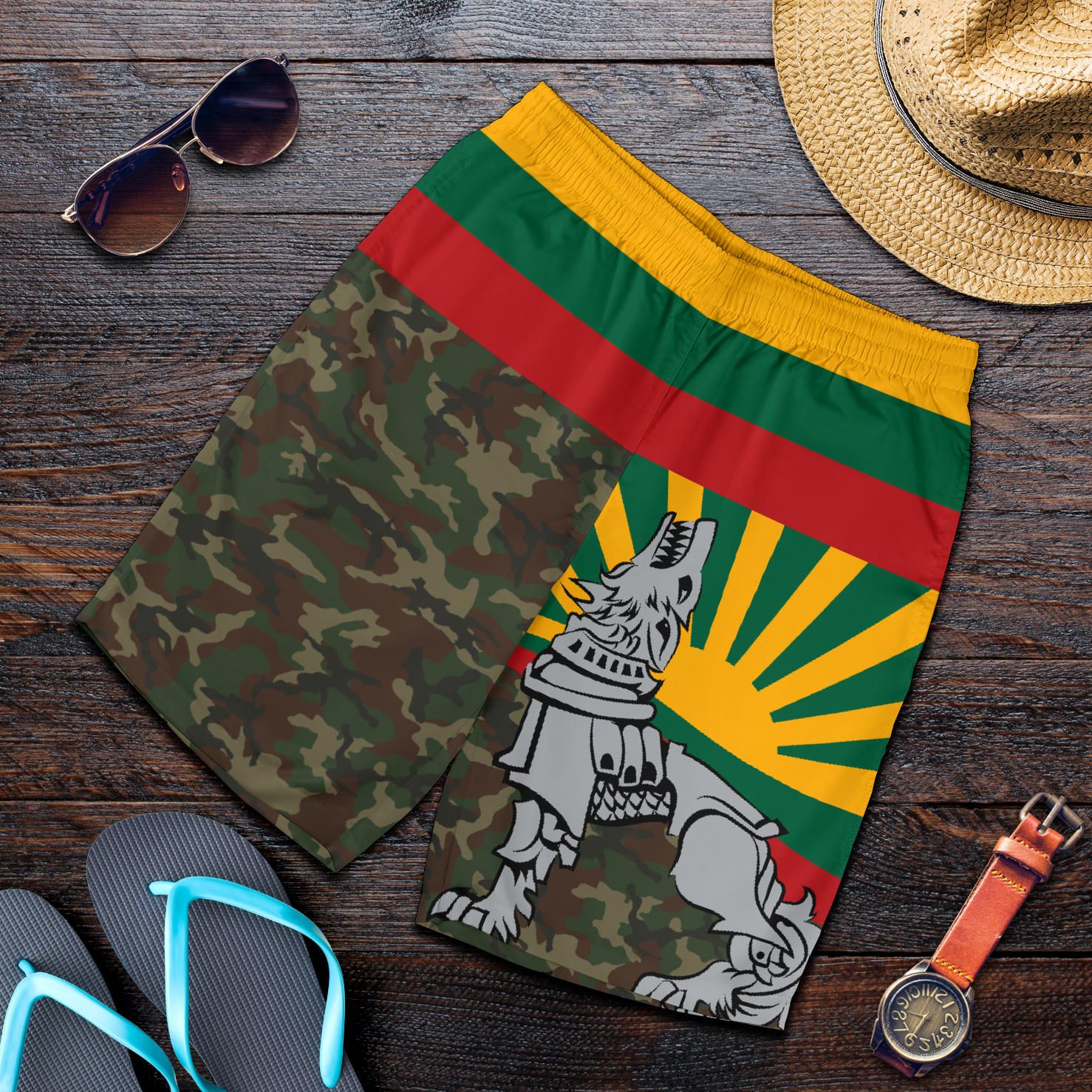 Lithuania Shorts Iron Wolf RLT6
