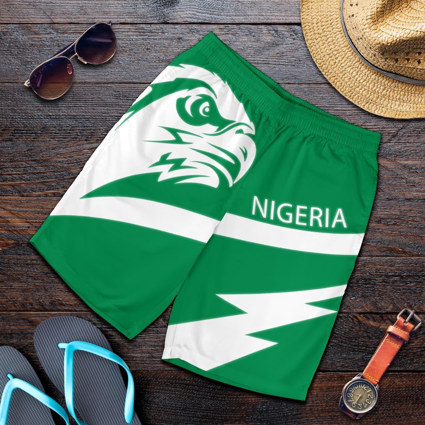 Nigeria Mens Shorts Eagle Version RLT8
